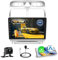 Fuluku Android 4+64G Radio para Peugeot 307 2002-2013 con Carpaly Inalámbrico Android Auto, 9'' IPS Pantalla táctil Radio Coche con WiFi/Bluetooth 5.0/GPS/Cámara de Marcha Atrás/FM/SWC