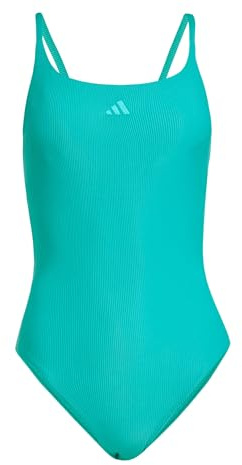 adidas Women's Iconisea Ribbed Padded Badeanzug, dünne Träger