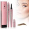 2 Stück Microblading Augenbrauenstifte, Upgraded 3D Augenbrauenstifte Wasserfest, Langlebig, Natürlich, Feiner, ein Magischer Eyebrow Pencil Kann Leicht Natürliche Augenbrauen (Light Brown*2)