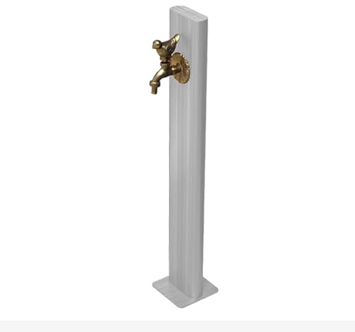 Grifo vertical de acero inoxidable para riego, grifo exterior resistente a las heladas, columna de suministro de agua duradera para jardines y patios