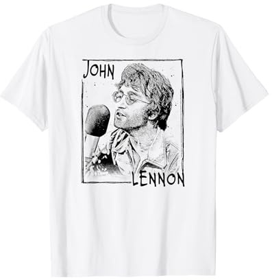 John Lennon - Skizzenhaftes Porträt T-Shirt