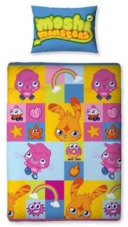 Character World 135 x 200 cm Moshi Monsters Monster Single Rotary Duvet Set