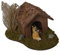 Alfred Kolbe Krippen AM 19 Weihnachtskrippen-Zubehör-Set Hundehütte mit Busch und Hund liegend 13 x 15 x 9 cm für 12-15 cm Figuren