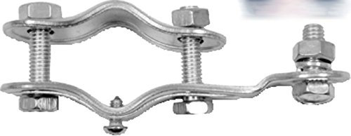 Support métallique pour dynamo et projecteur de vélo à fourche + vis 3364