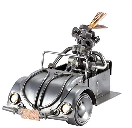Steelman24 I Schraubenmännchen Fahrlehrer I Made in Germany I Handarbeit I Geschenkidee I Stahlfigur I Metallfigur I Metallmännchen
