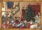 Nostalgischer Adventskalender für Erwachsene und Kinder mit Bildern und Glimmer Weihnachtsabend