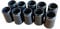 kepoda 10pcs Size .370 Custom Black Golf Iron ferrules with Single Silver Ring for Most Brand's Iron Shaft