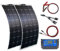 200W 12V Flexible Solarpanel Kit 2 stücke 100w Monocrystalline Off Grid Modul 20A Solar Laderegler für Auto, RV, Boot, Wohnwagen, Hause Dach 12v Outdoor Solar Ladegerät(200W solarpanel kit)