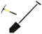 Maxxistore - Emiter Pala Vanga Professionale Acciaio X140 Black Metal Detector + Mini Piccone