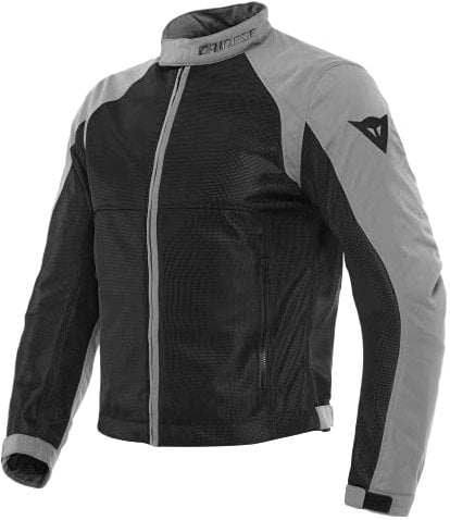 Dainese - Sevilla Air Tex Jacket, Chaqueta Moto Hombre de Verano, Transpirable y Ligera, Cazadora Moto con Malla Perforada para una Máxima Libertad de Movimientos, Negro/Gris