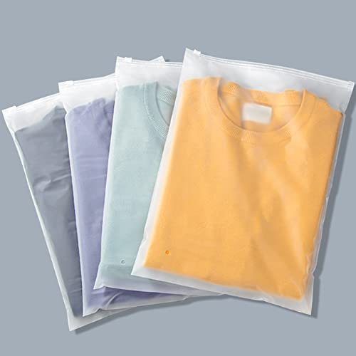 Svaldo transparente Ziplock-Versandtaschen, 35.6x40.6 cm, wiederverschließbar, mattiert, mit Reißverschluss, Polybeutel zum Verpacken, 50 Stück, 3 mm, Schuhe, mit Luftloch