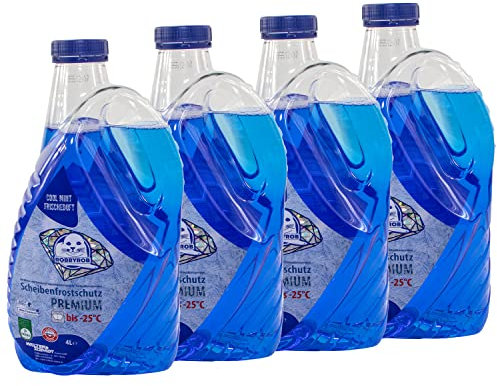Scheibenreiniger Premium ROBBYROB Fertiggemisch -25 °C 4 X 4 Liter Cool Mint Frischeduft