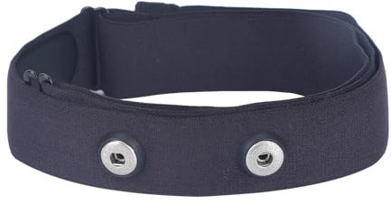 Rich Green Valley Brustgurt, weicher verstellbarer Pulsmesser, Ersatz-Brustgurt, passend für Polar Wahoo Tickr Garmin Brustgurt, schwarz, Standard