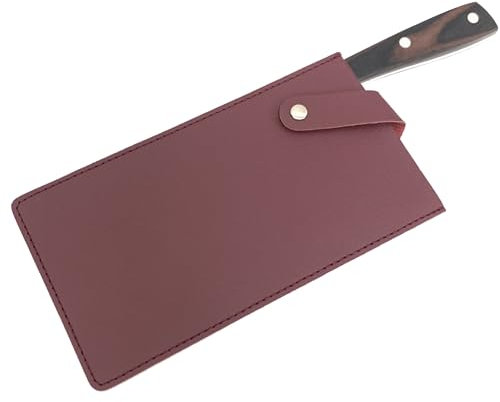Guaina di Mannaia di Carne in Pelle Pu, Protezioni per Coltelli Impermeabili, Protezioni per Bordo del Coltello Chef Macellaio Durevoli, Coperture per Mannaia