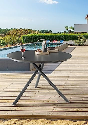 Destiny Esstisch Barletta Ø110x76cm, HPL Platte, rund