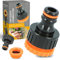 Conector de grifo de 1 pulgadas IG con reducción de 3 4 pulgadas AG x 1 2 pulgadas IG Conector Conector de manguera de jardín Adaptador de grifo para grifos con rosca, manguera de jardín, conexión de