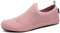 SAGUARO Chaussons Femme Homme Pantoufles Antidérapante Léger Chaussons Maison pour Extérieur Intérieur, Rose 42/43EU