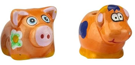 Glutkiller TIERE für sauber Aschenbecher und Hände (Bunt 2 x = Schwein + Kuh)