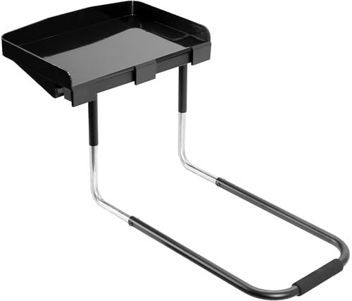 Sidekiix Höhenverstellbares Nachttischregal, 17x11 Usable Surface, 1 Regal, Schwarz, Unter Matratze, Höhenverstellbar, Robust