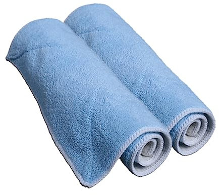 Mobestech 2pcs Mop Replacement Cloth High Absorbency Fabric Mop Accessories for Home Cleaning Kitchen Bathroom More
