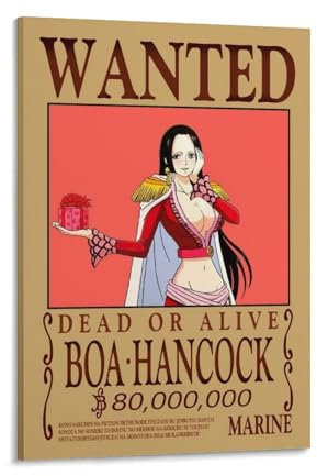Anime One Piece Wanted Poster Boa Hancock Leinwand Wandkunst Drucke Poster Foto Bild Malerei Poster Raumdekor 30 x 45 cm