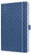 SIGEL J5101 Wochenkalender 2025 A5, Jolie, blau, Hardcover, Gummiband, Stiftschlaufe, Einstecktasche, 174 Seiten, vegan, Buchkalender, Terminplaner