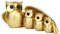 Zyqixluk Harzig Eulen Deko Gold Eulen Figuren Eule Skulptur Eulen Figuren Kreatives Geschenk Garten Ornament Eulen Statue FüR Wohnkultur Akzente Geschenke Weihnachten,Gold