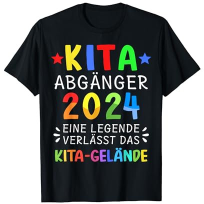 Kita Abgänger 2024 Kindergarten Abschied Ende T-Shirt