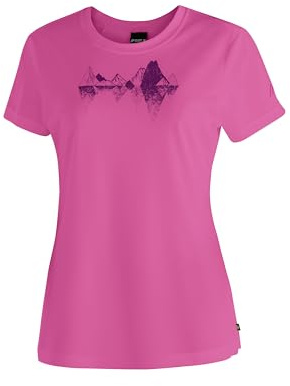 Maier Sports Tilia Pique W, Damen T-Shirt, Funktionsshirt mit Rundhals | Für Wandern und Freizeit, Dryprotec Technologie für schnelles Trocknen, Atmungsaktiv, Perfekt für den Sommer