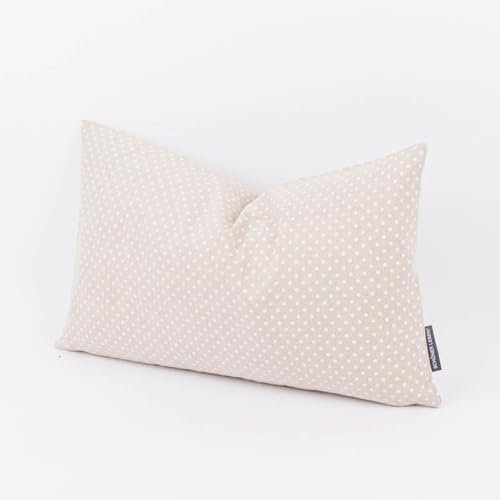 SCHÖNER LEBEN. Kissenhülle Basic Dot Pünktchen Natur div. Größen, Größe:40x60cm (HxB)