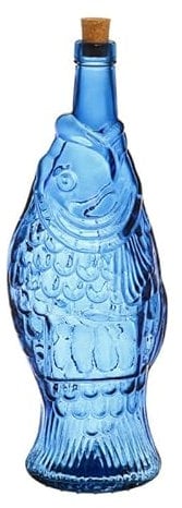 Côté Table BOUTEILLE POISSON BLEU 1.1L-H33