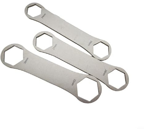 SMZhomeone Chiave per Forcella della Bicicletta, con Tappo Superiore, Chiave per RockShox per Fox per Manutenzione Forcella in Acciaio (27-28 mm)