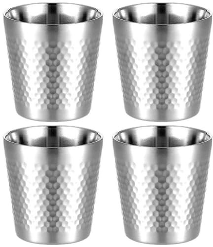 Vasos De Cerveza De Doble Pared, Taza para Mantener Frío, Vasos De Cerveza Congelados, Taza De Agua De Acero Inoxidable, Enfriador De Cerveza, Taza De Agua Reutilizable, 4 Uds.