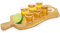 Suwimut Tequila Shot Board Shot Glasses Serving Tray with 6 Shot Glasses, Bamboo Shot Glasses Holder with Salt Rim, Tequila Flight Board for Liquor, Party, Wedding, Housewarming, Club, Home, Bar