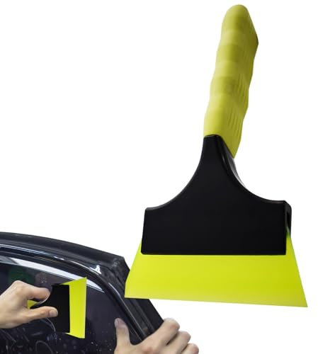 Silikon Fensterabzieher, Duschabzieher, Kleines Fenstertönungswerkzeug, Kleines Schaber-Applikator-Werkzeug Mit Griff, Fensterreiniger Badezimmer Fensterfolien Werkzeug