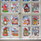 SansRealmL Weihnachtsdeko Fensterbilder Selbstklebend 9 Blätter Zwerge, Fensterbilder Weihnachten, Weihnachtsaufkleber Fenster, Deko Weihnachten Fenster, Weihnachtsfenster Bilder für Kinderzimmer