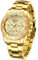 MEGALITH Uhren Herren Gold Edelstahl: Groß Chronograph Armbanduhr Herren Business Elegant - Designer Herrenuhr Geschenk für Männer