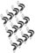 TOP-VIGOR 22Pcs 18mm(3/4) Cable Clamp, Rubber Pipe Strap Rubber Cushioned 304 Stainless Steel Hose Clamp U Shape Metal Clamp Tube Holder for Fixing Tube Pipe Wire