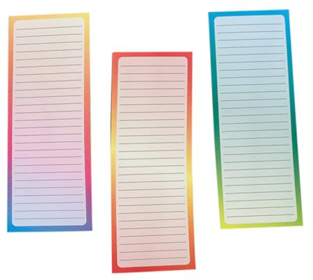 AUTSUPPL Books of Magnetic Notepad for Fridge Full Magnet Back for Grocery List and Memo Pad for Kitchen and Office Use
