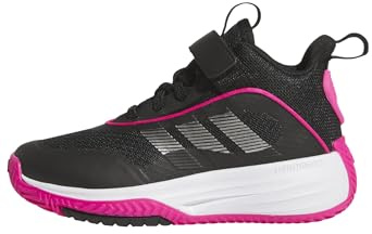 adidas Unisex Kinder Ownthegame 3.0 Shoes, Core Black/Iron Met./Shock Pink, 39 1/3 EU