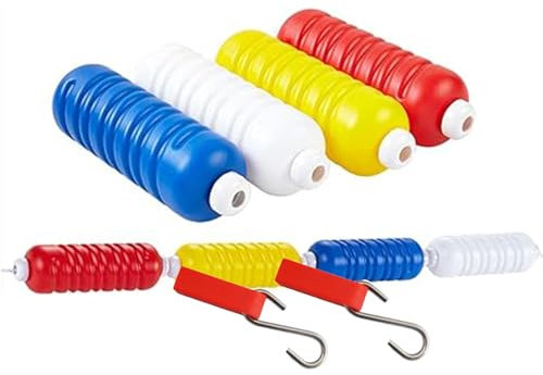 3,3 bis 60 Fuß Lange schwimmende Sicherheitstrennleine für Pools mit 2 Haken, Anti-Wellen-Sicherheitsseil für Pools, Sicherheitstrennseil für Pools und Schwimmset für eingebaute Pools (Nylon, 3 m 10