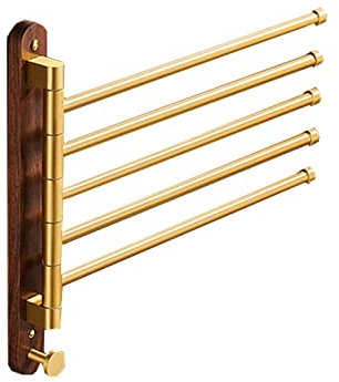 Porte-serviettes pivotant en aluminium pour salle de bain Porte-serviettes mural pliable