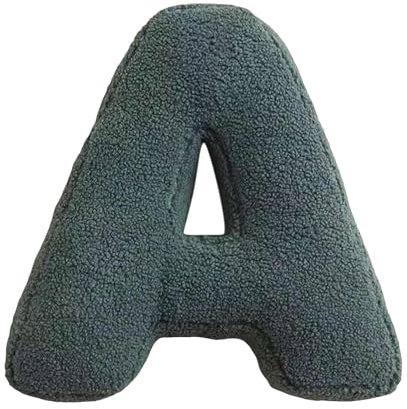 Buchstaben-Plüschkissen, weiches Kissen mit Initialen - Weiches Wurfkissen mit Buchstaben,Dekoratives Kissen mit englischen Buchstaben, Kissen mit Anfangsbuchstaben von A bis Z für Wohnzimmer, Sofa, C
