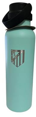ATLETICO MADRID - Botellas Thermo 600 ML - Producto Oficial con Licencia - Varios estilos y colores (MENTA)