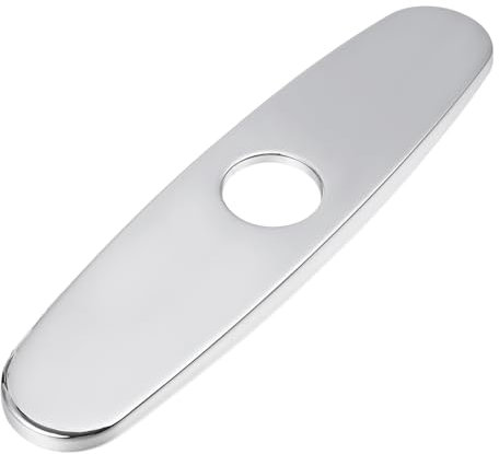 Mipcase Plaque de Robinet Acier Inoxydable Couvercle Évier de Cuisine pour Mitigeur Moderne Résistante Aux Taches à Corrosion