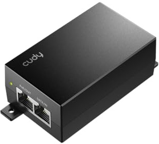 Cudy Injecteur PoE Passif 24 V 12 W, 10/100 M, Mode B, POE24-12W | Alimentation passive 24 V 12 W, entrée/sortie 10/100 M, 100 m, triple protection de sortie, solution professionnelle