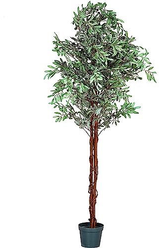 PLANTASIA Plante Artificielle Olivier 180 cm