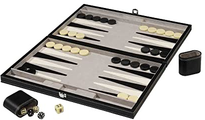 Mainstreet Classics 18-Inch Backgammon Board Game Set