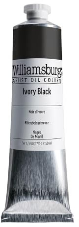 Williamsburg - Handgemachte Oelfarbe - 150 ml - Elfenbeinschwarz