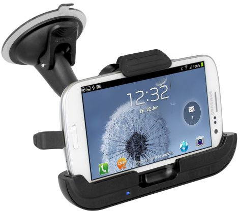 iBOLT Samsung Galaxy S3 (i9300) aktive KFZ Design-Halterung mit AUDIO Streaming (keine 4.1.X Jelly Bean Unterstützung)
